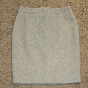 J. Crew Light Gray Pencil Skirt